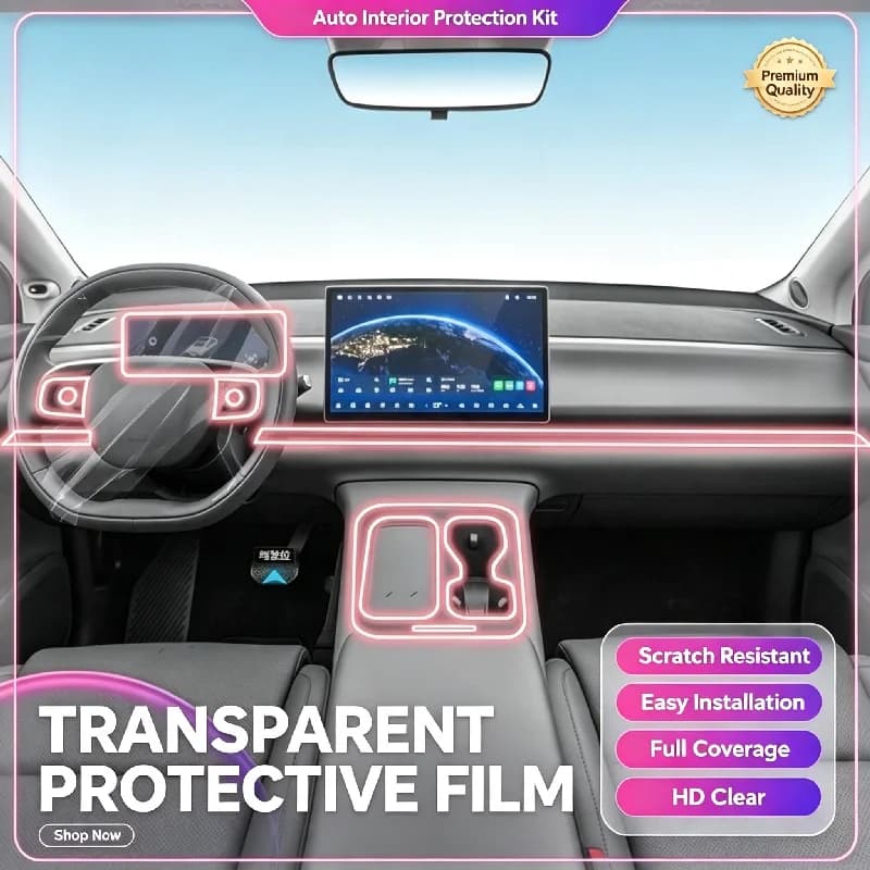 For 23-24 Leapmotor C10 full set center console anti-scratch interior film screen protector decorative film