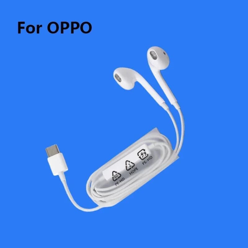 Auricolari USB Type-C per OPPO, Cuffie In-Ear Cablate Hifi con Microfono Integrato per OPPO Reno 11 12 13 14 Pro Find X3 X5 X6 X7 X8 X9 Ultra