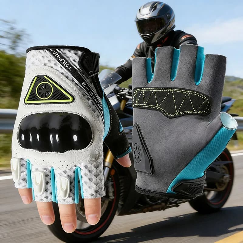 Guanti protettivi unisex per moto, traspiranti, antiscivolo, touch screen, per guida fuoristrada, resistenti all'usura