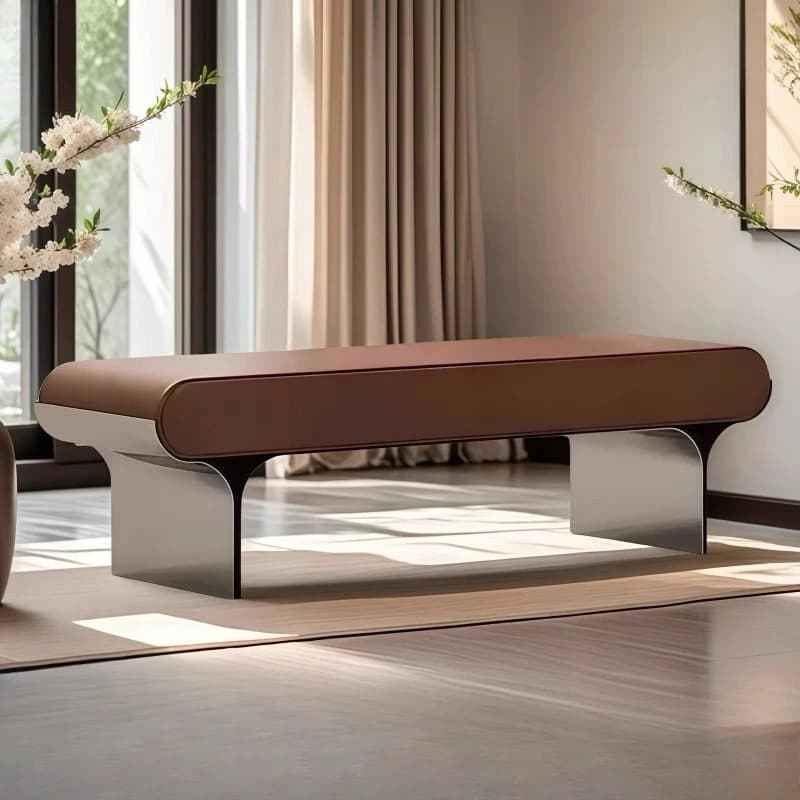 moderno sgabello da comodino in ferro battuto camera da letto comodino per la casa panca leggera di design di lusso modello camera sgabello cambio scarpe mobili