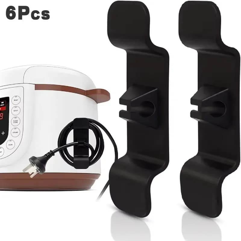 3/6PCS Avvolgicavo Organizzatore Clip Supporto Wire Hider Avvolgicavo Gestione Avvolgitore Per Elettrodomestico Da Cucina Stand Frullatore Miscelatori