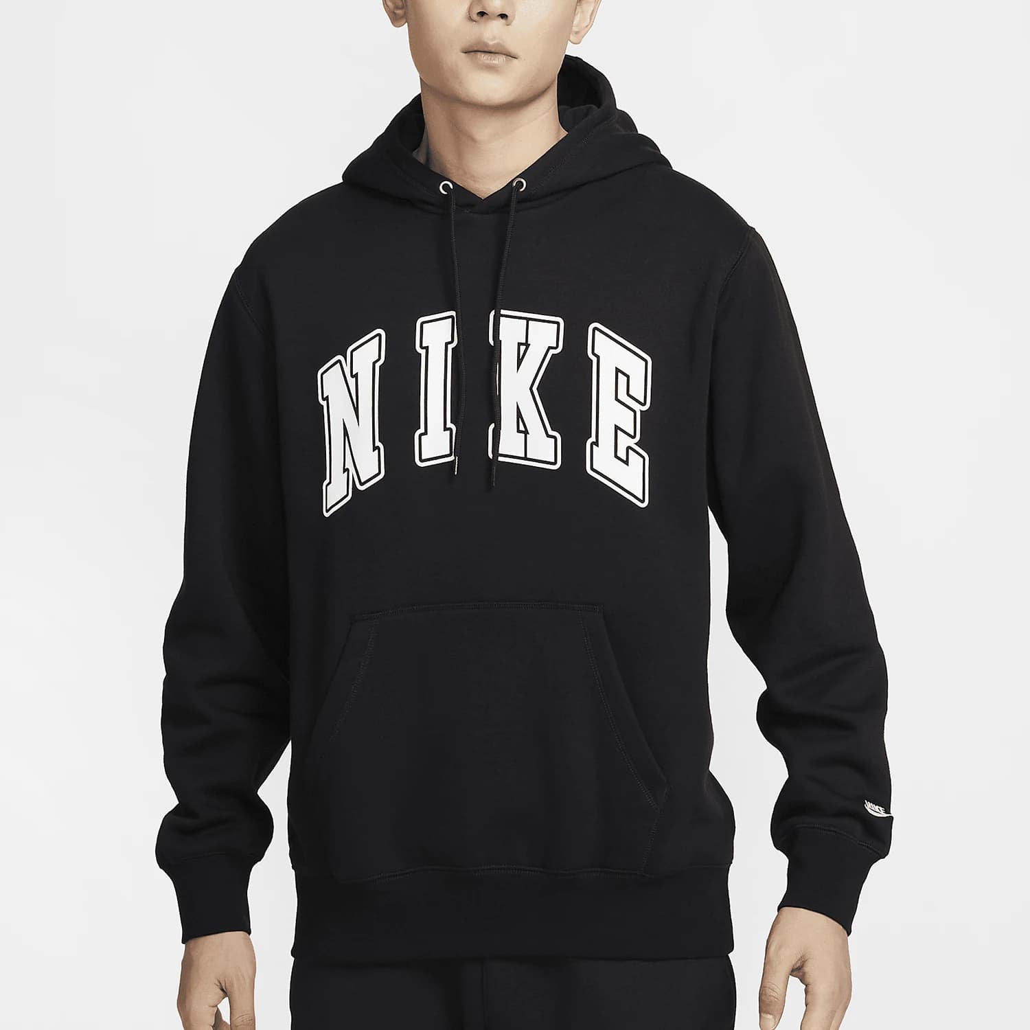 Felpa con cappuccio in pile da uomo Nike Genuine Sportswear Club FZ0872-010