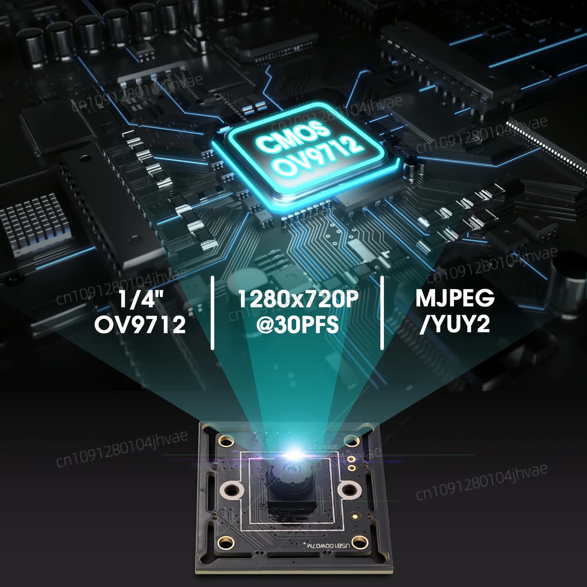 Hot ELP M7 Piccola fotocamera USB 2.0 1 megapixel 1/4 pollici OV9712 Micro CMOS HD a colori Mini 720P Driver gratuito HD Webcam Uvc