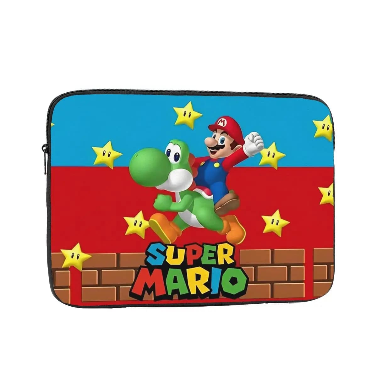 Borsa per Laptop con Tema Videogioco Mario per Macbook Air Pro 10 12 13 15 17 Pollici, Custodia Antiurto per Notebook