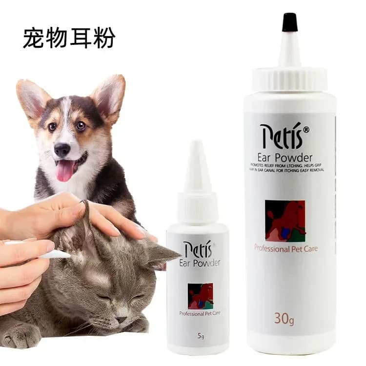 Pet spiumatura orecchio in polvere Teddy Dry Ear Canal spiumatura orecchio in polvere pulizia e toelettatura del cane