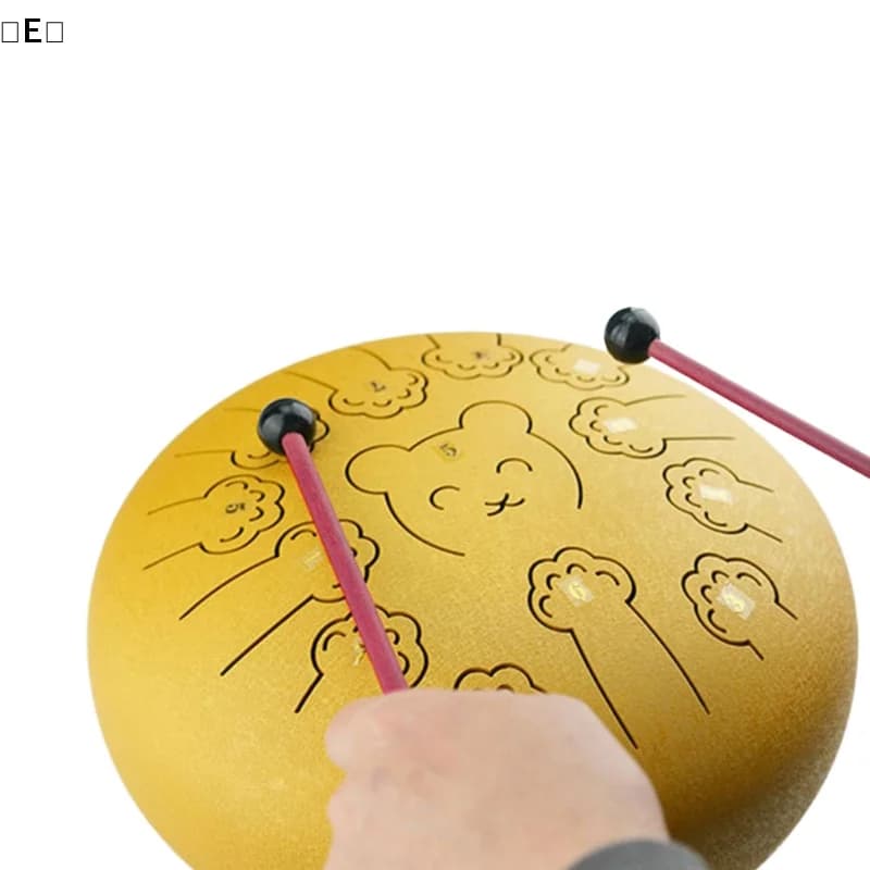 1 paio di bacchette in silicone per Tongue Drum per bambini, parte per strumento a percussione, martello per tamburo cavo〔Winter5〕