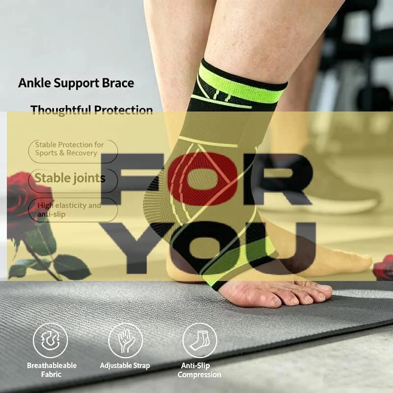 【OD】Ankle Brace Support Basketball Protective Strap Belt Ankle Protector Running Sports Fitness Football Ankle Equipment Men