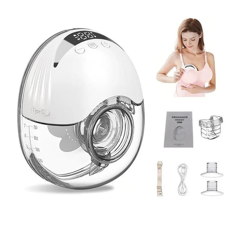 Electric Silent Fully Automatic Underwear Hands-free Support for Pregnant Women Bilateral Breast Pump Portable Milking Machine