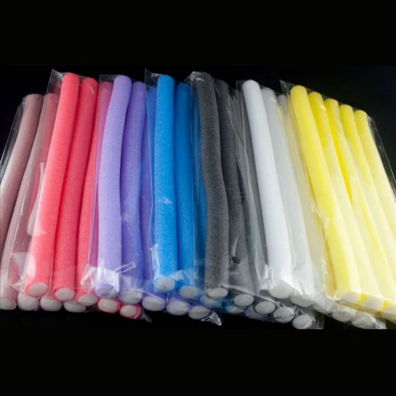 50 Pz / lotto Bigodini Makers Soft foam Bendy Twist Styling Styling DIY Bigodini Tool for Women Accessories-A54Q
