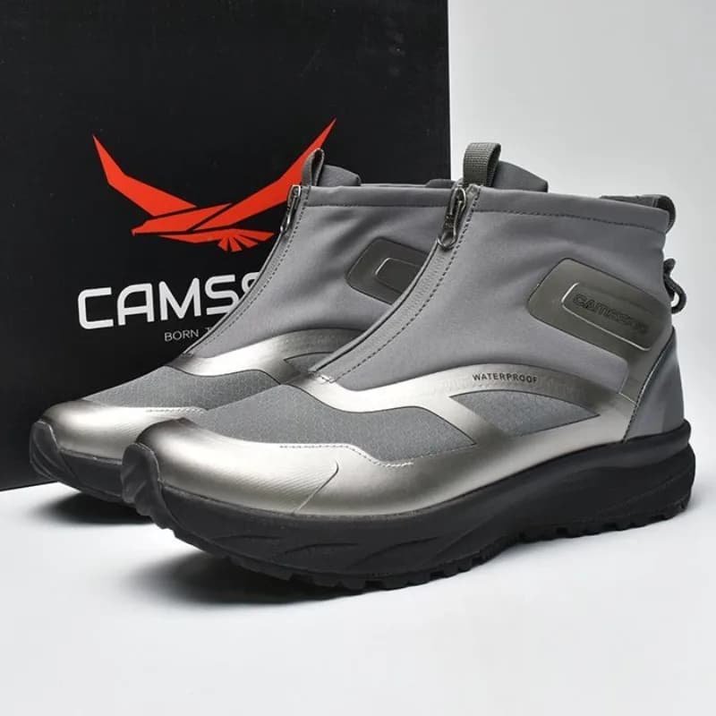 Original Brand Comfortable Mid-Top Mountaineering Boot Designer Zip Outdoor Hiking Shoe Autumn/Winter Non-Slip Climbing Shoe