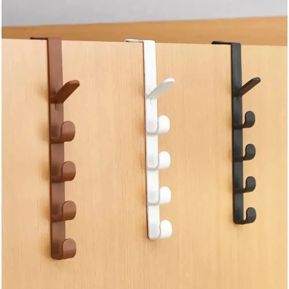 Ganci appendiabiti da porta in plastica per borse e vestiti, organizer domestico, 1 pz, porta borse da camera da letto