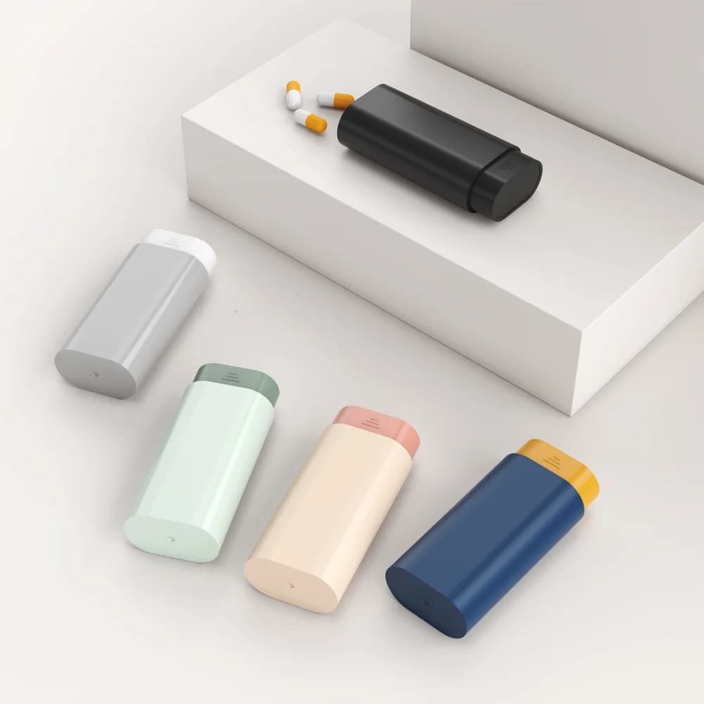 Nuovo Mini Hot Portatile 3 Griglie Viaggio Piccola Scatola Della Pillola Custodie Contenitore Organizzatore Compresse di Immagazzinaggio Pillole Vitamina Medicina Oli di Pesce