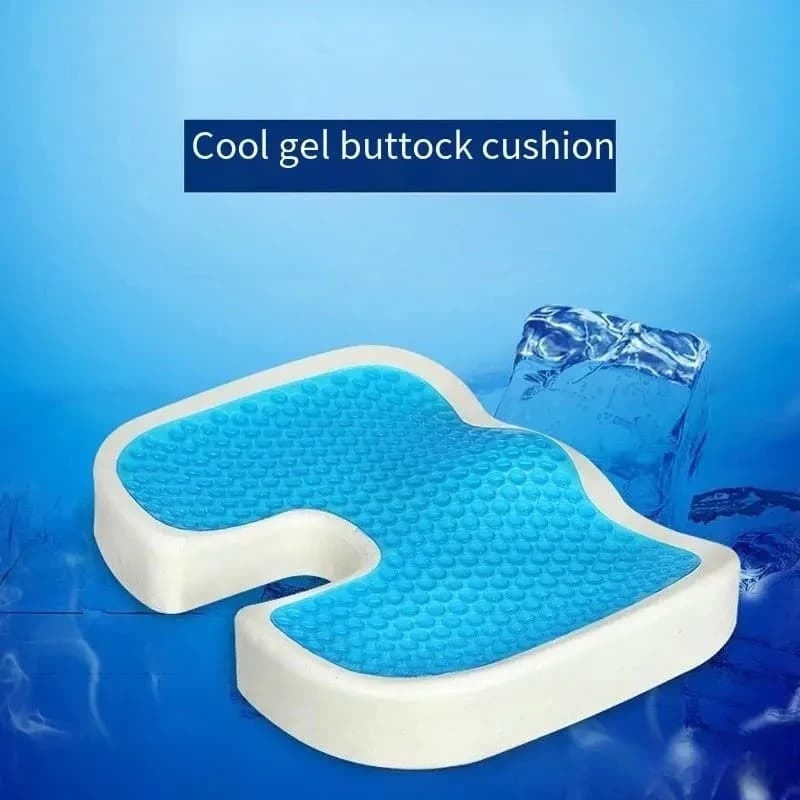 Cuscino ergonomico Cuscino freddo a rimbalzo lento Comodo e traspirante Cuscino in gel di cotone memory da scrivania