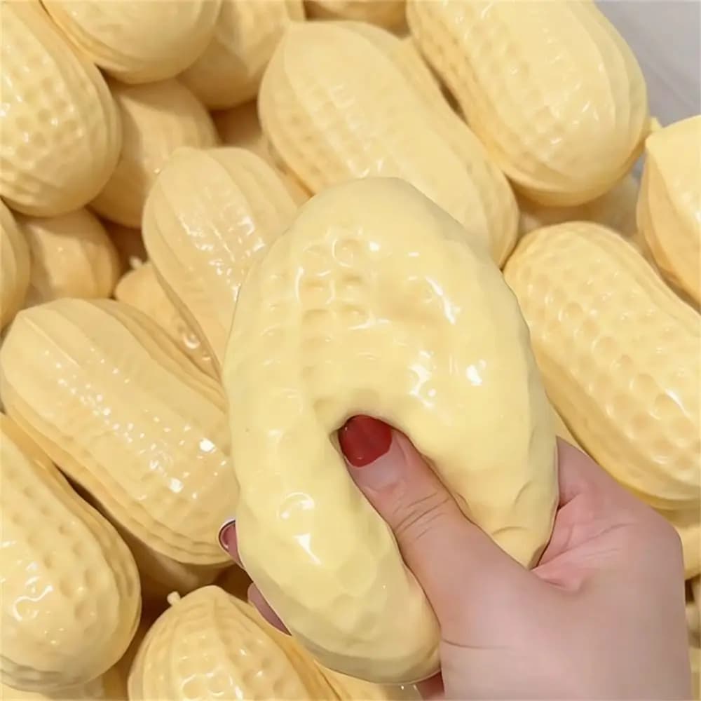 Nuovi Giocattoli Antistress a Forma di Arachide, Palline Morbide e Soffice al Tatto, Giocattoli Sensoriali ASMR per Bambini e Adulti