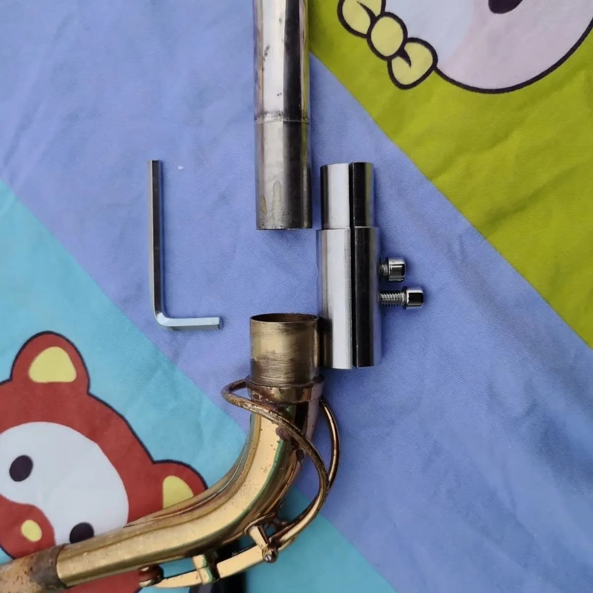 Brass instrument repair tools saxophone flute alto tenor elbow mouthpiece recessed throat expansion hole