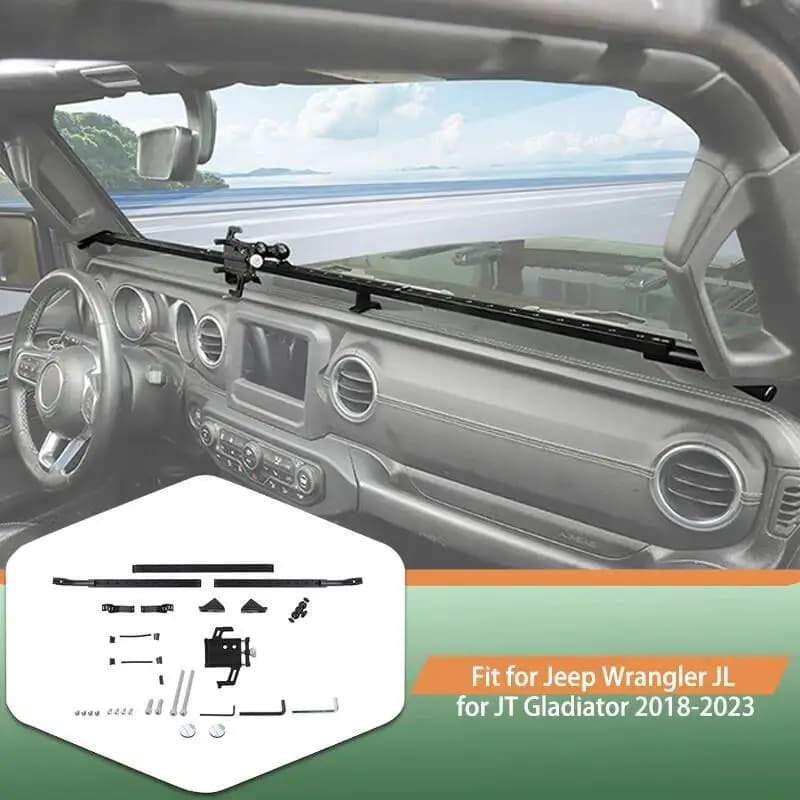 For Jeep Wrangler JL For Jeep Gladiator JT 2018-2023 Car Center Console Slide Expanded Cell Phone Holder Accessories