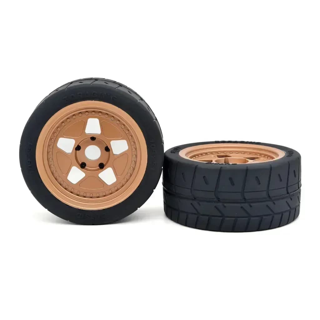 2/4 Pezzi Pneumatici RC da 109mm con Mozzo Esagonale da 17mm, Gomme 8585 per Auto RC Brushless ARRMA ZD Racing EX07 1/7 4WD