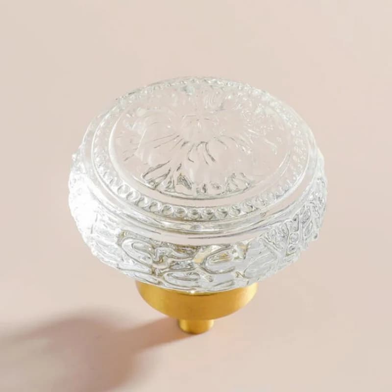 Maniglia per mobili in cristallo trasparente manopola per cassetto maniglie a forma di sfera di lusso in italia per maniglie dell'armadio da cucina dell'armadio