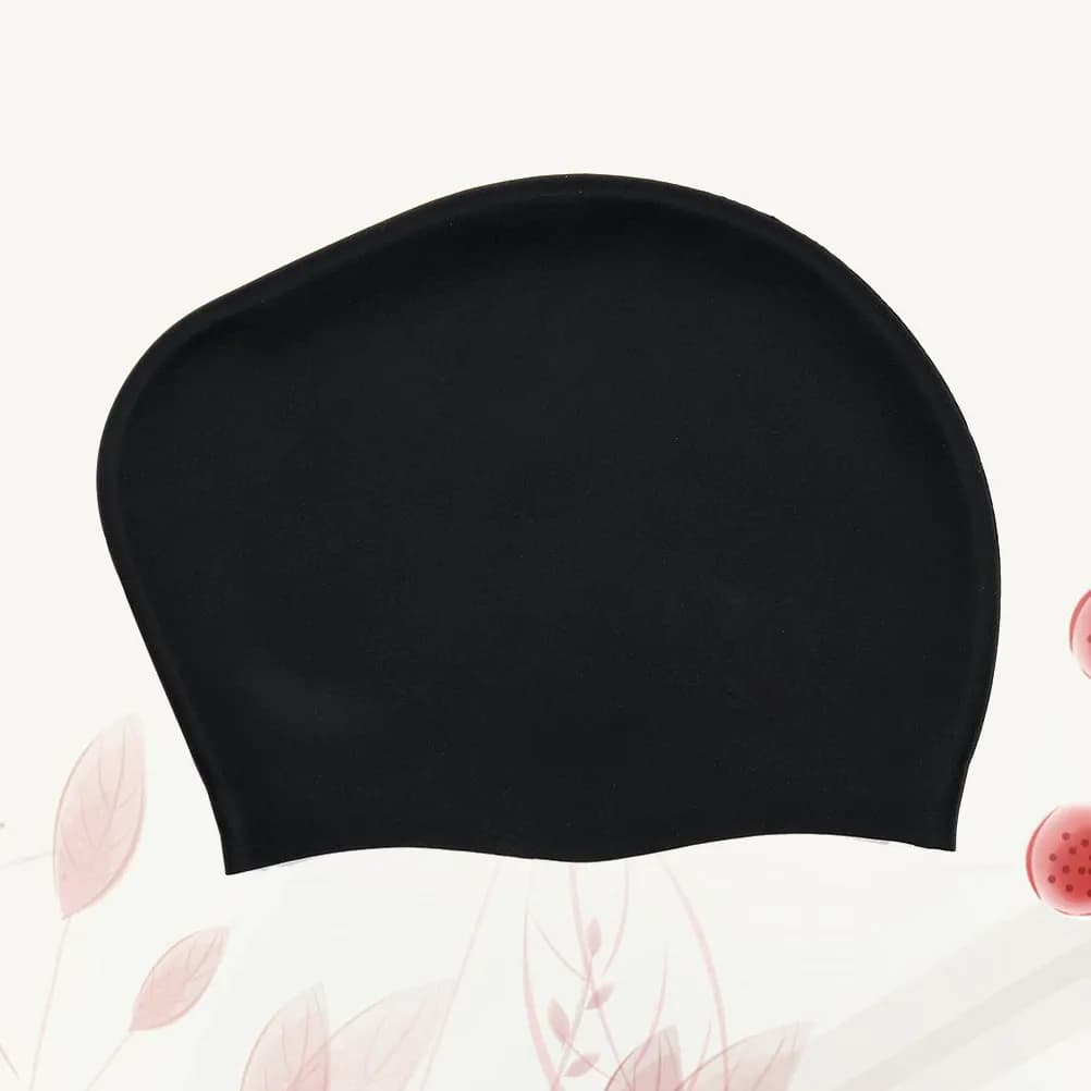 Black Silicone Nuoto Headphone Waterproof for Women with Long Hair, Eye Protection, for Use in Swimming