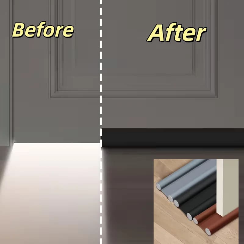 Guarnizione Flessibile per Porta, Riduttore di Vento, Blocco Isolante Sottoporta, Guarnizione Insonorizzante per Pareti