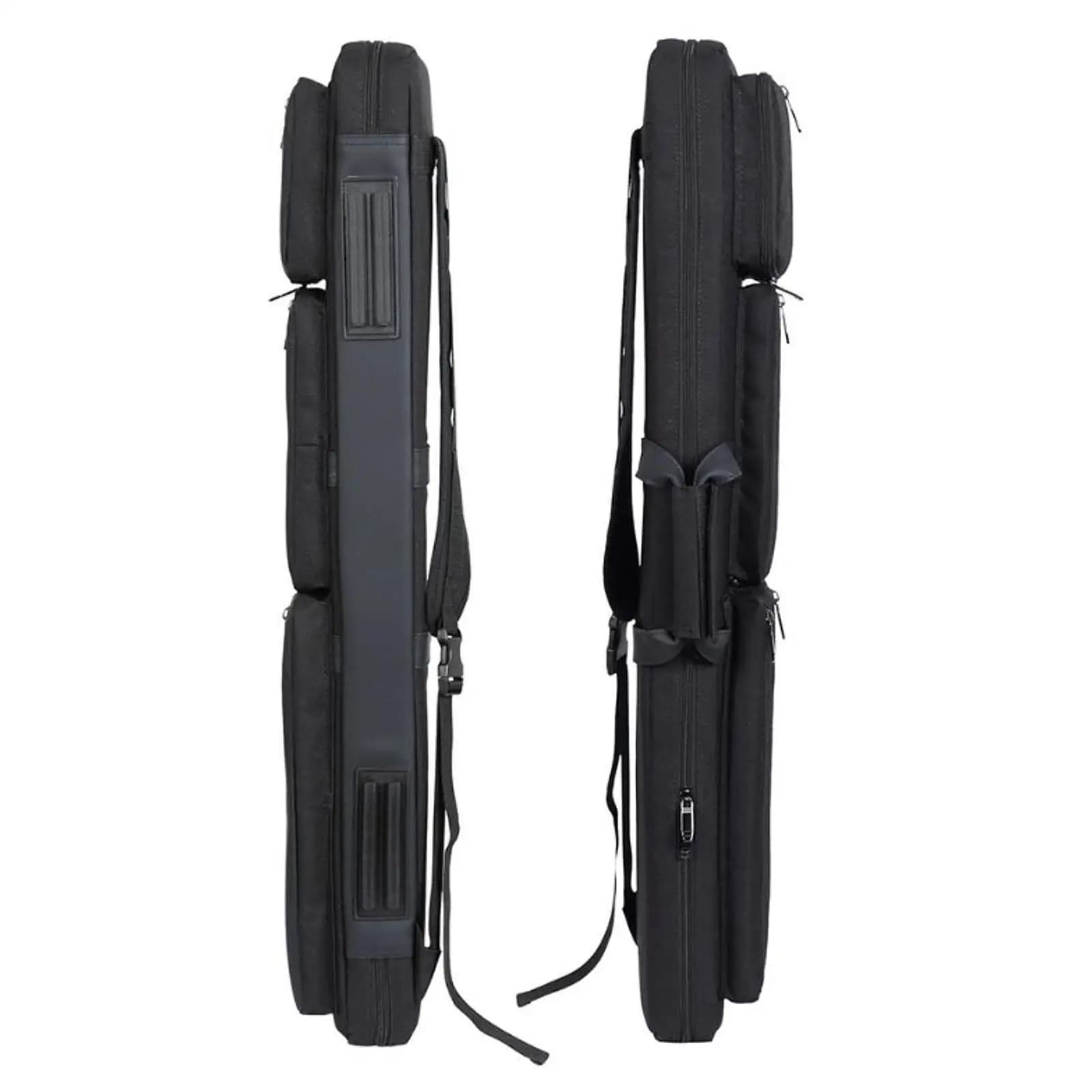 Custodia Portatile in Tessuto Oxford per Stecche da Biliardo, Borsa Multitasca con Tracolla Regolabile per Stecche e Accessori da Snooker