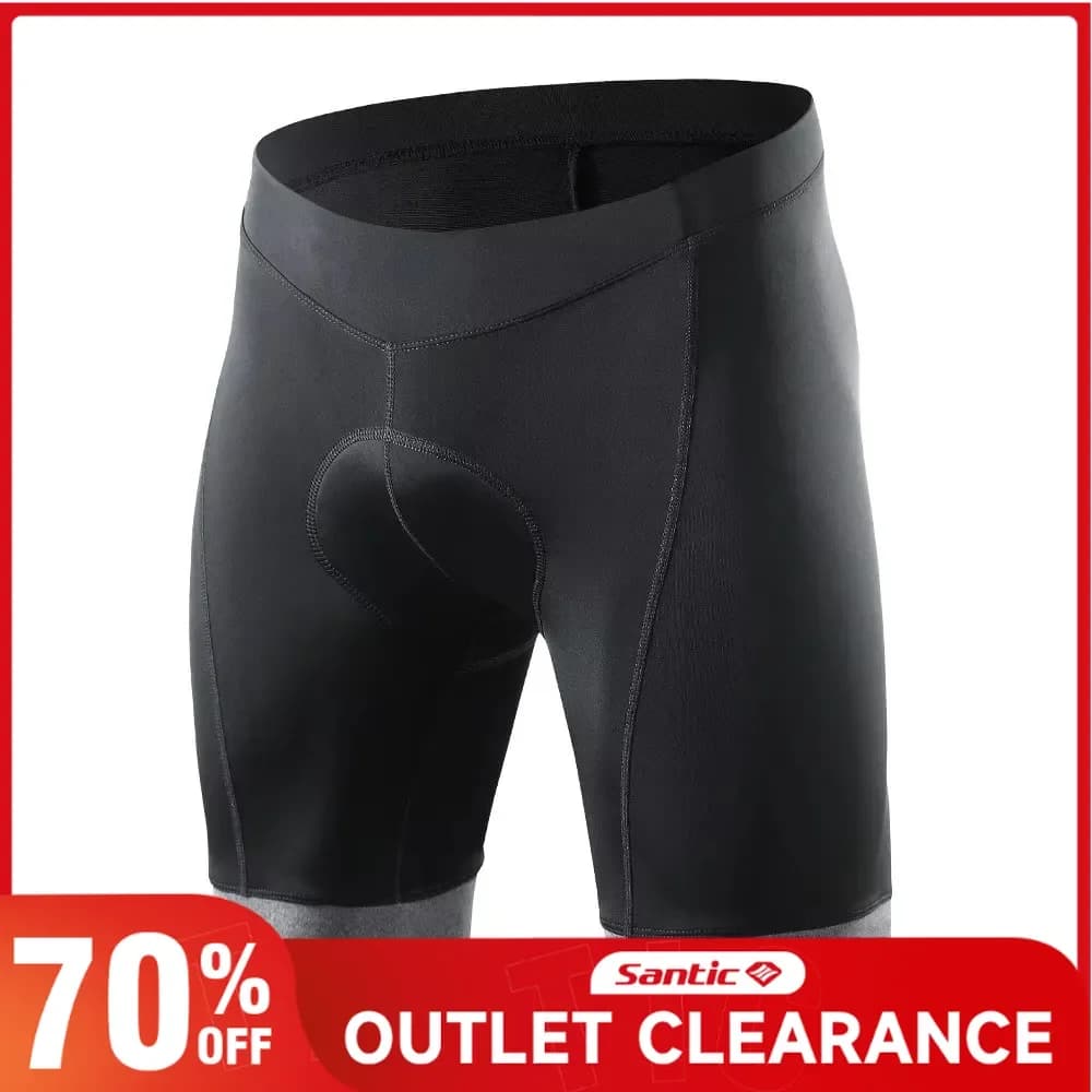 Men's Bike Shorts Santic Bike Shorts MTB Padded 4D Road Reflective Road Trousers Breathable Riding Shorts Quick Drying Riding Horse Size EU/US
