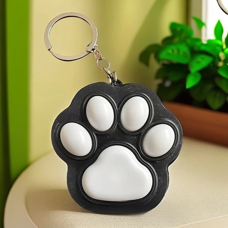 Nuova personalità creativa giocattolo antistress simpatico gatto zampa tastiera portachiavi ciondolo coppia borsa ciondolo giocattolo regalo