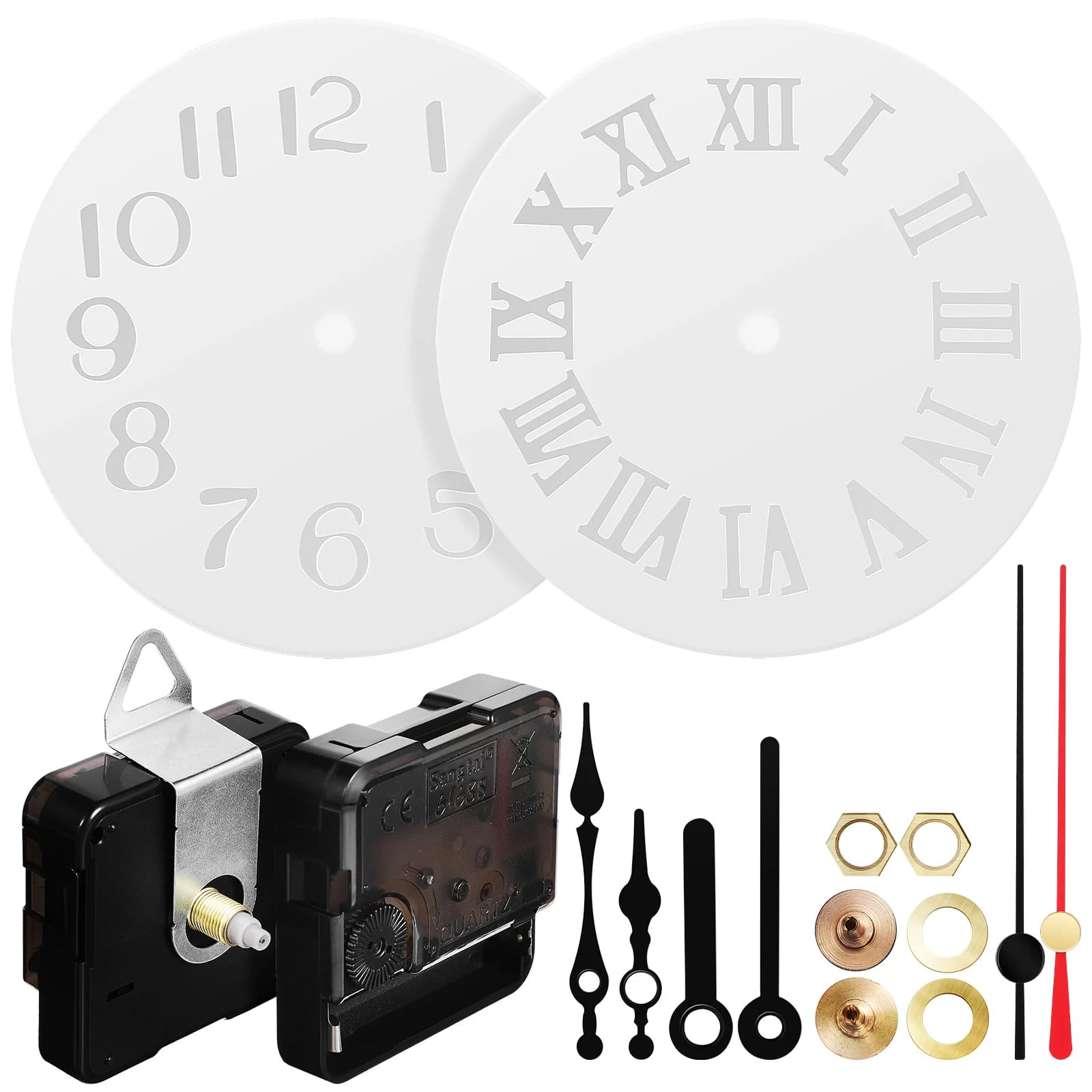 2 set silicone resin mold kit diy wall clock decoration spare mechanism set of handcrafted epoxy tools for home office decoration
