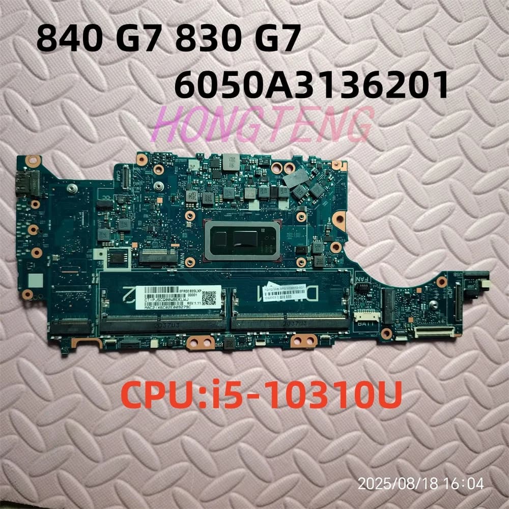 Original For HP 840 G7 830 G7 Laptop Motherboard 6050A3136201-MB-A01 I5-10310 M08559-601 100% Works Perfectly