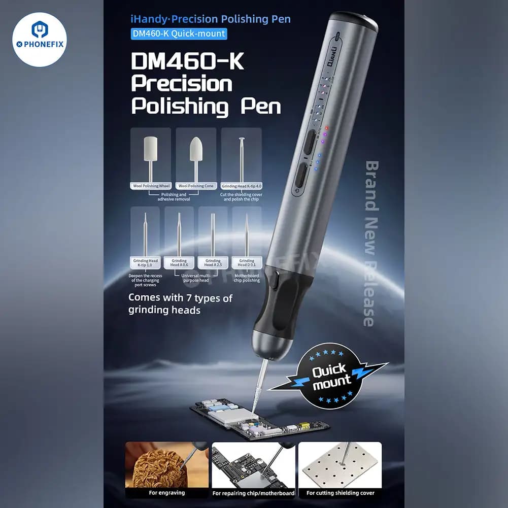 QIANLI DM460-K MaAnt D2 D1 Smart Wireless Mini Trapano Elettrico Penna da Intaglio per il Telefono CPU NAND Rettifica Viso Reticolo Lucidatura