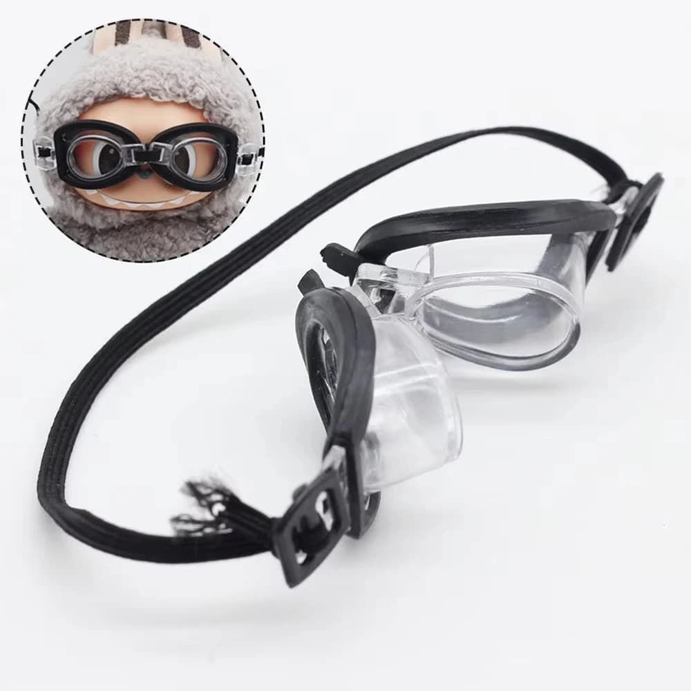 Swimwear for dolls Labubu and dolls in cotton from 15-20 cm and swim glasses toy for dolls BJD Subwear DIY Accessories