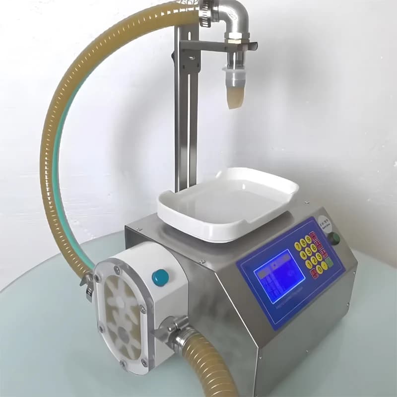 PBOBP Wholesale Bottle Liquid Water Honey Oil Cosmetic Sauce Mascara Lucidalabbra Jam Pasta Piston Pump Pneumatic Filling Machine