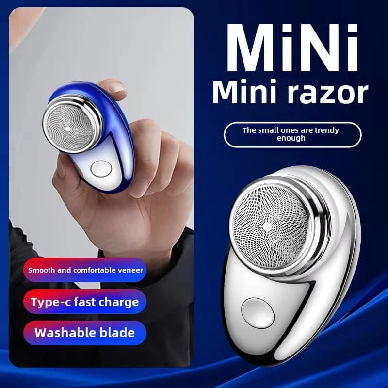 Electric Men's Shaver Waterproof Beard Repair Device Mini Charging Portable Shaver Outdoor Travel Electric Shaver