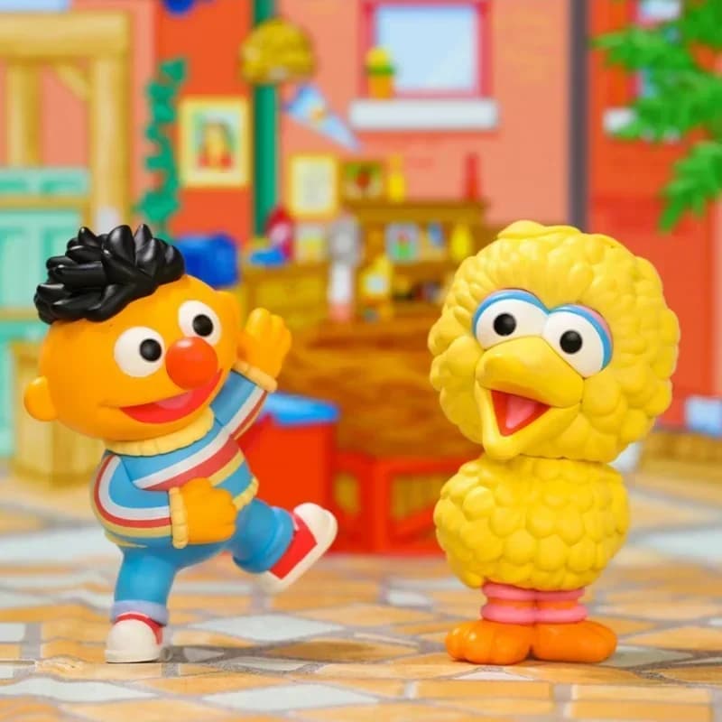 POP MART Sesame Street Basics Series Blind Box - Cute Anime Figure Ornaments Gift Blind Bag Mystery Doll Giocattoli da collezione