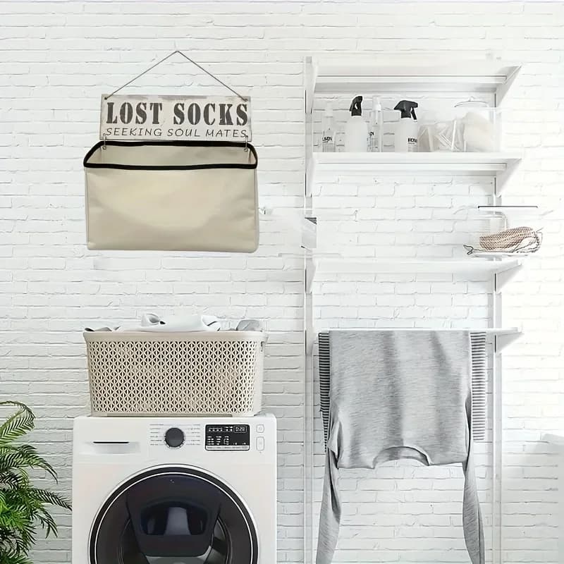 Laundry Lost Socks Bag Wall-Mounted Lost Sock Organizer Keep Your Laundry Room Clutter-Free And Easily Find Your Missing Socks