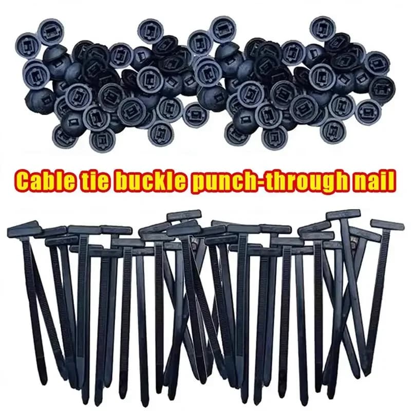 Nylon Universal Cable Tie Buckle Pin And Button Zip Ties Self-Locking Fixed Cables Zip Tie Wire Fastening Straps