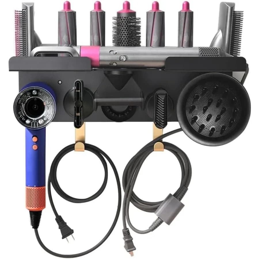 Wall Mount for Hair Dryer S and D16 2-in-1, Magnetic Organizer for Accessories, Skins and Cylinders