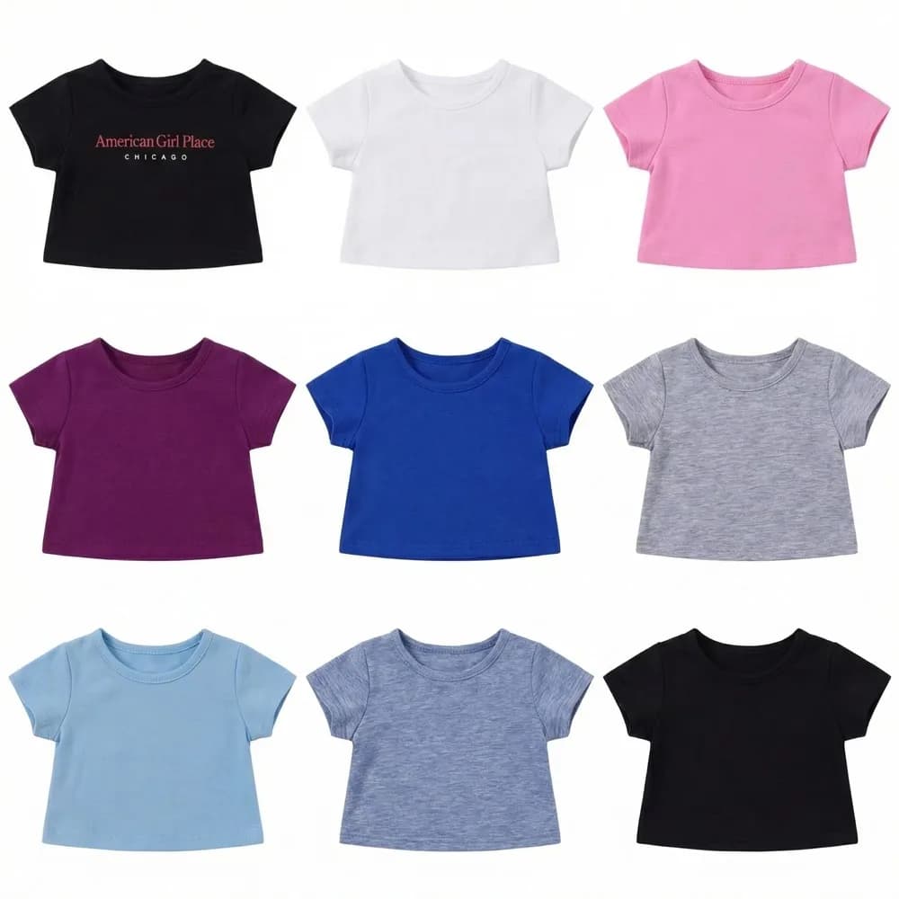 1/3BJD Vestiti per bambole T-shirt Molti colori solidi Moda fatta a mano adatta per la nostra generazione Accessori per bambole Abiti Regali per ragazze e ragazzi