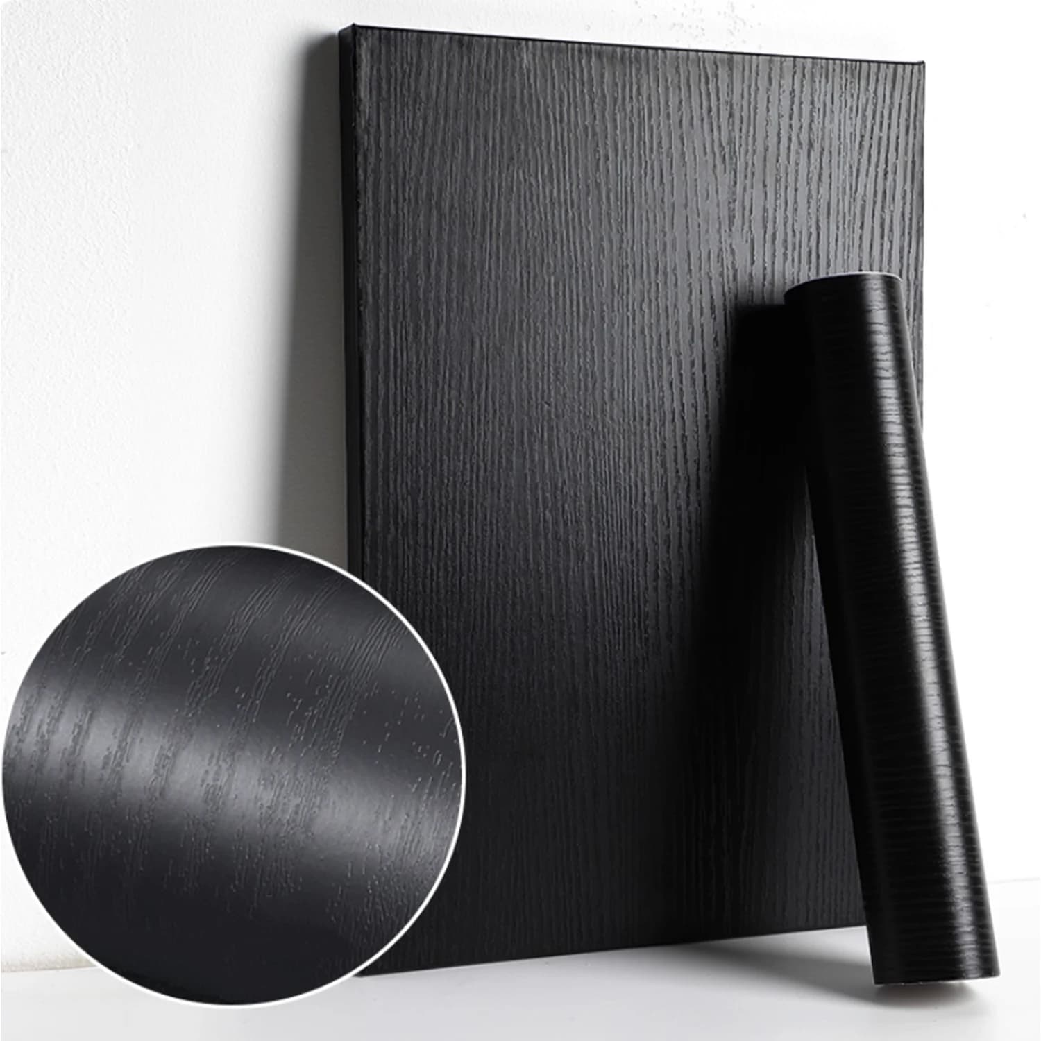Carta da parati ispessimento venature del legno nero pellicola boeing mobili armadio da cucina adesivi autoadesivi in pvc carta da parati in vinile da cucina