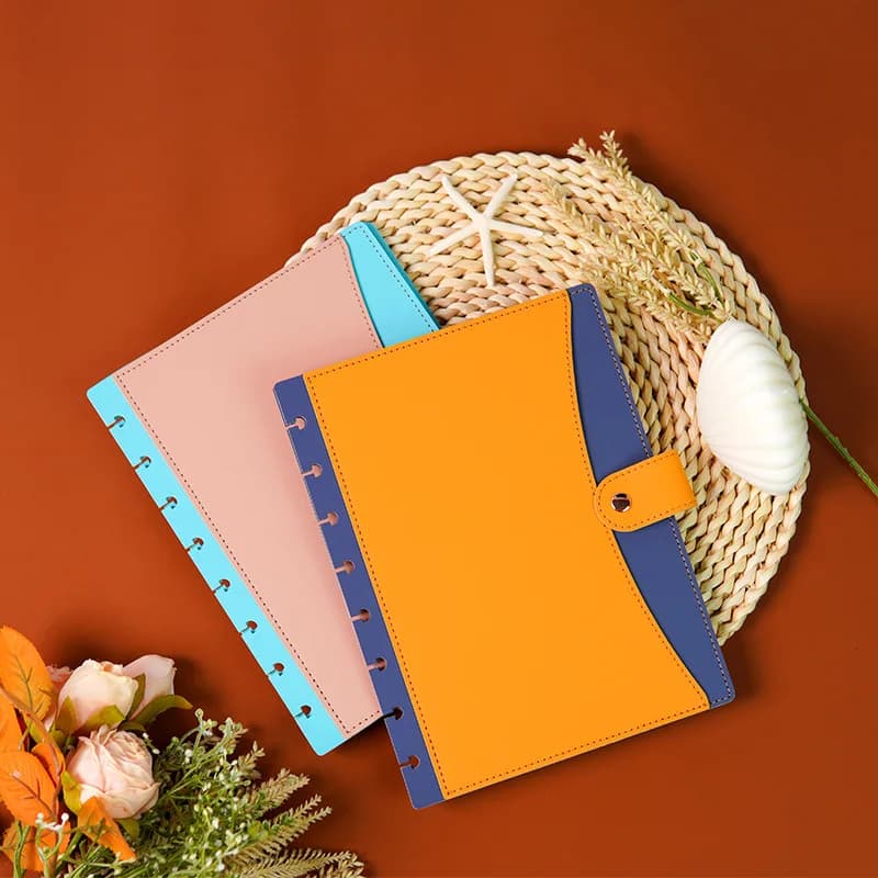 Copertina in PU foro per funghi quaderno a fogli mobili Shell Disc Notebook accessori per Cover in PU custodia per Notebook in pelle inserti per pianificatore A5