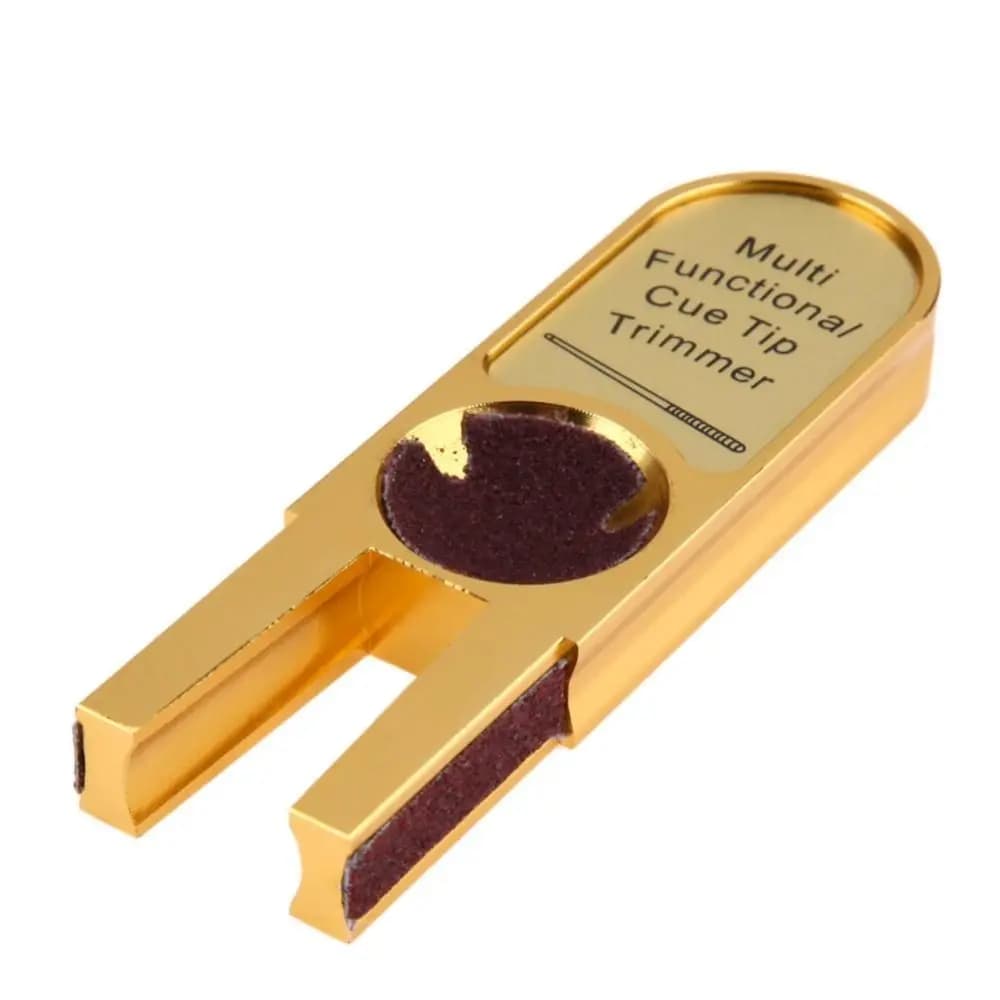 Nuovo Strumento di Riparazione Stecca da biliardo Punta Trimmer a forma di U Dime Shaper Stecca da biliardo Burnisher Muti-funzionale Lega Cue Tapper Stecca da biliardo