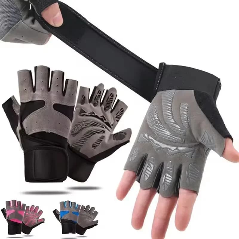 Breathable Anti-slip Cycling Gloves for Men and Women Gym Gloves for Women with Half-Date Fitness Gloves for Sports Training