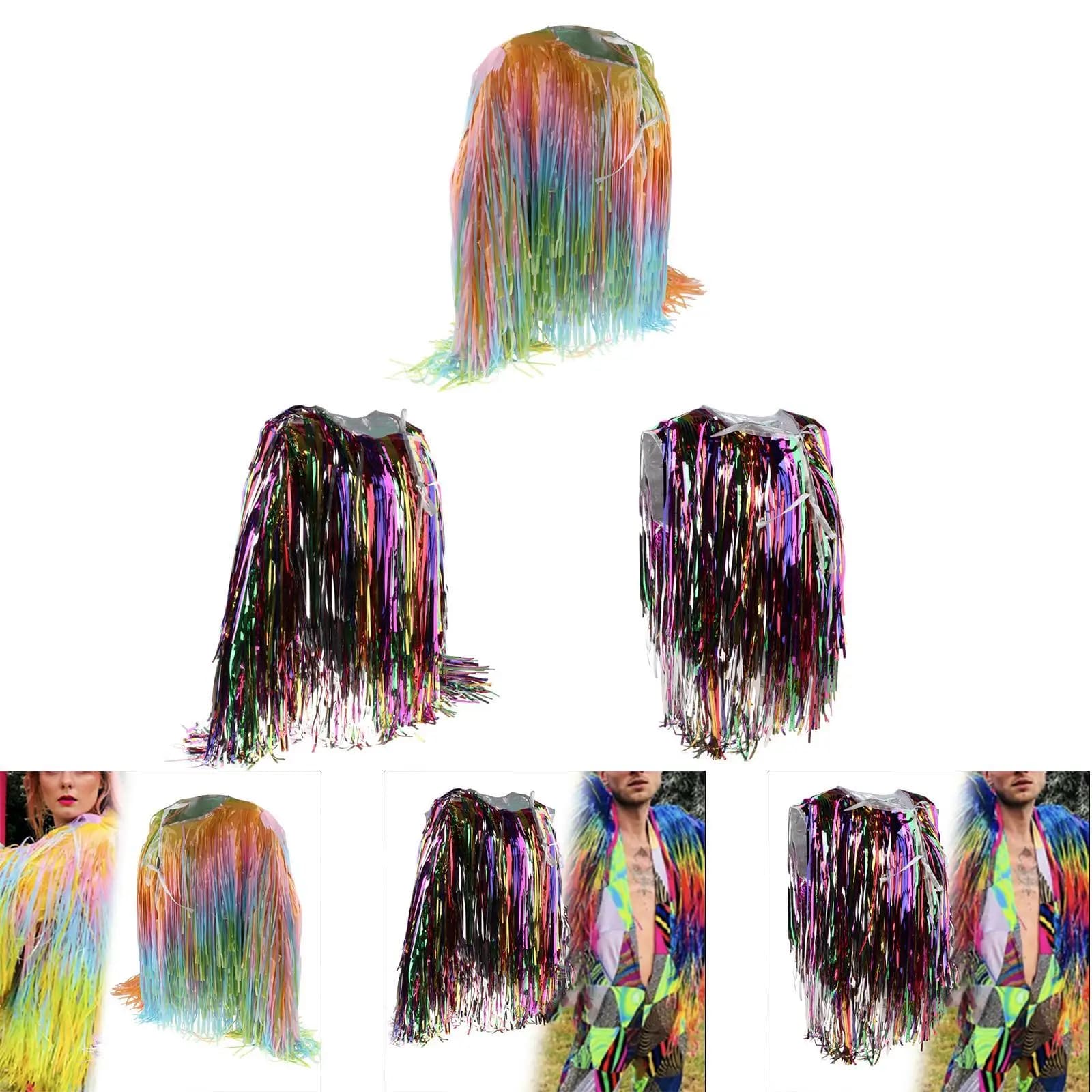 Carnival Tassel Jacket Unique Outwear for Club Show Party Holiday Halloween