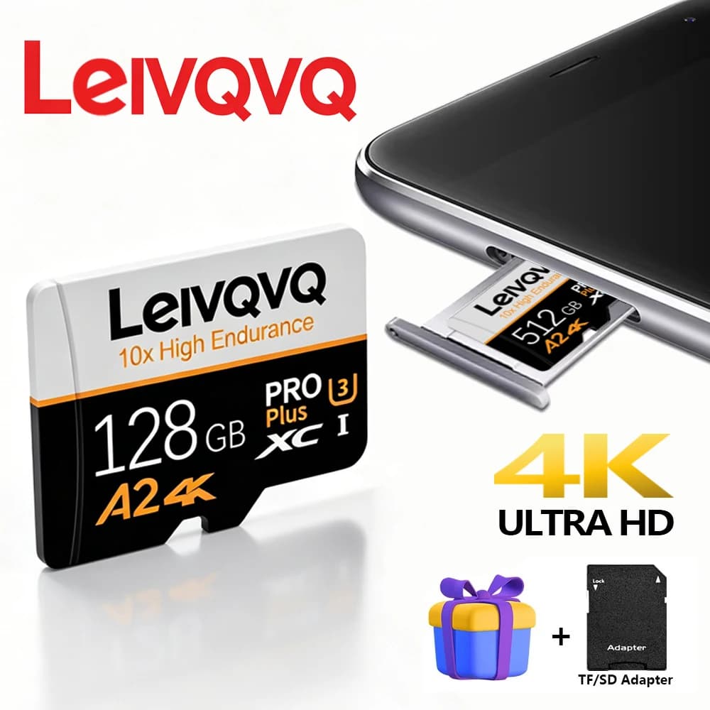LEIVQVQ Original Micro Card SD Memory Card 512GB 256GB Micro TF SD Card 128GB Video TF Flash Card For Camera Surveillance Device