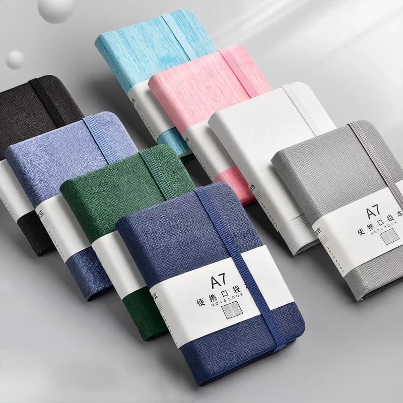 1 pz A7 Mini Notebook Tasca Portatile Notepad Memo Diario Planner Agenda Organizzatore Sketchbook Ufficio Scuola di Cancelleria 96 fogli