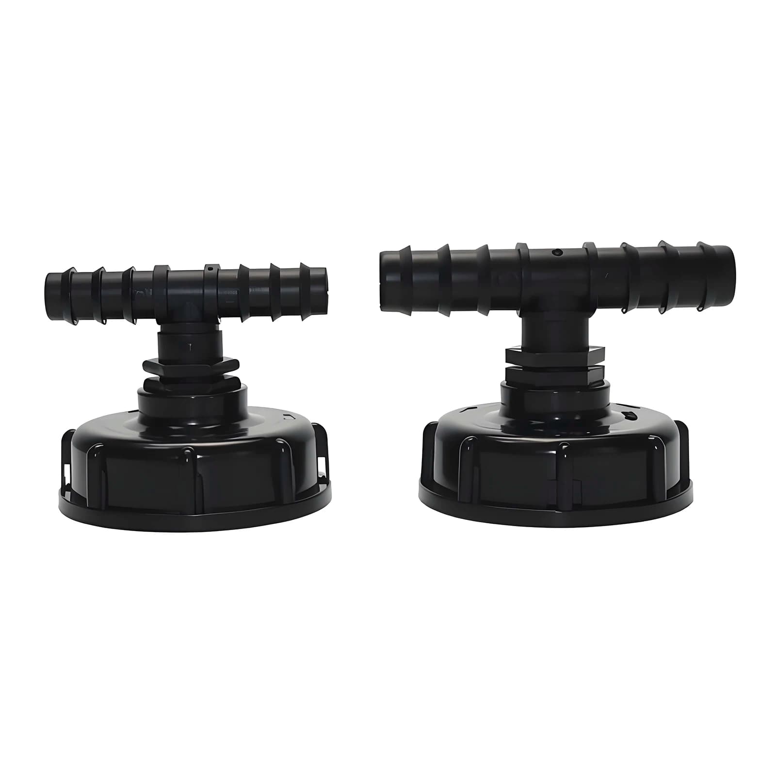 1000L IBC S60x6 2''' and 1/2''' water tank adapter for garden irrigation, drip irrigation accessories with T connection with inverted hook thread