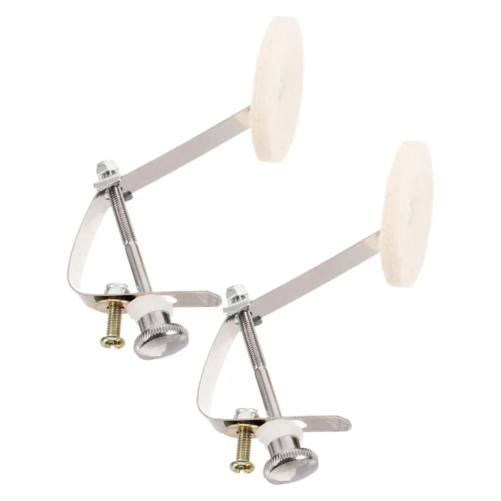 2 Pezzi Pad Silenziatori per Rullante in Metallo Bianco, Pad Antirumore per Riduzione del Rumore per Pratica ed Esibizioni