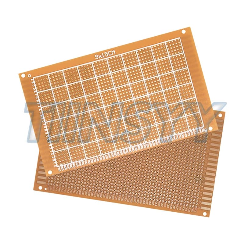 5pcs 9x15cm Universal PCB Board Yellow Single Sided PCB Printed Circuit Board for Arduino