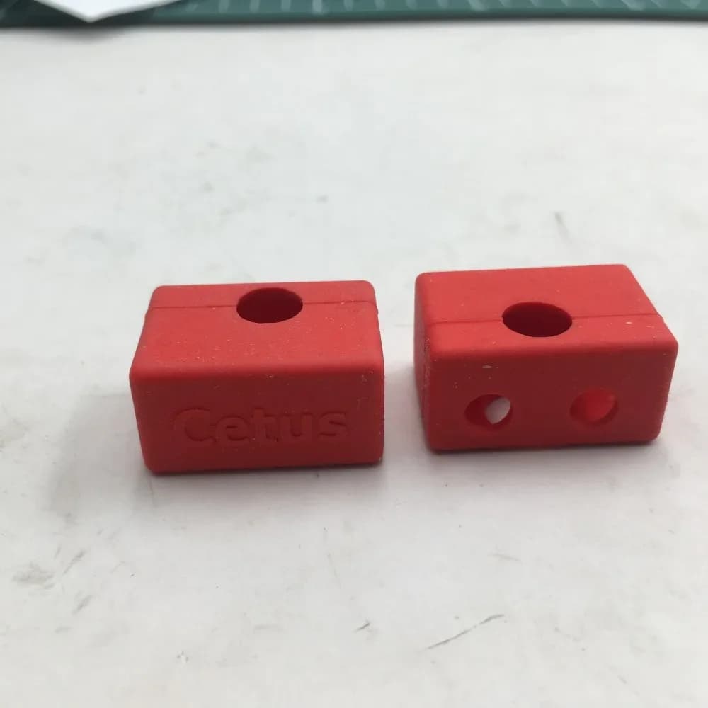 Calzini in Silicone con blocco riscaldante per stampante 3d Tiertime Cetus da 2 pezzi