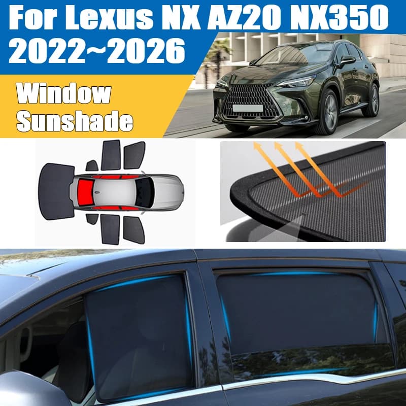Per Lexus NX AZ20 NX350 2022~2026: Parasole a Rete per Parabrezza, Protezione UV e Isolamento Termico, Accessori Auto